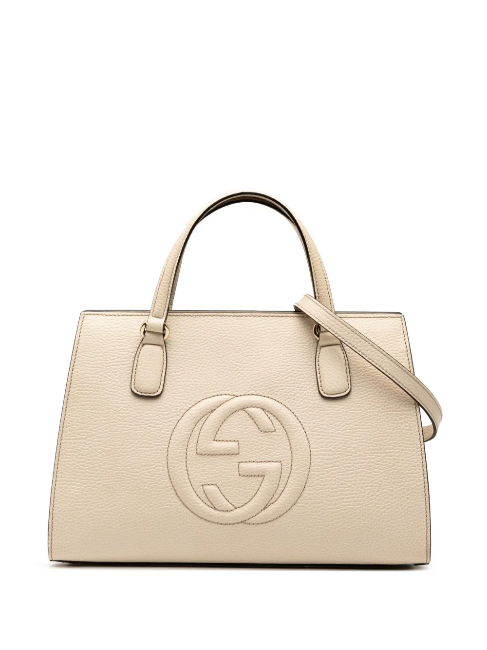 Gucci Pre-Owned 2000-2015 ミディアム レザー ソーホー サッチェルバッグ - ホワイト