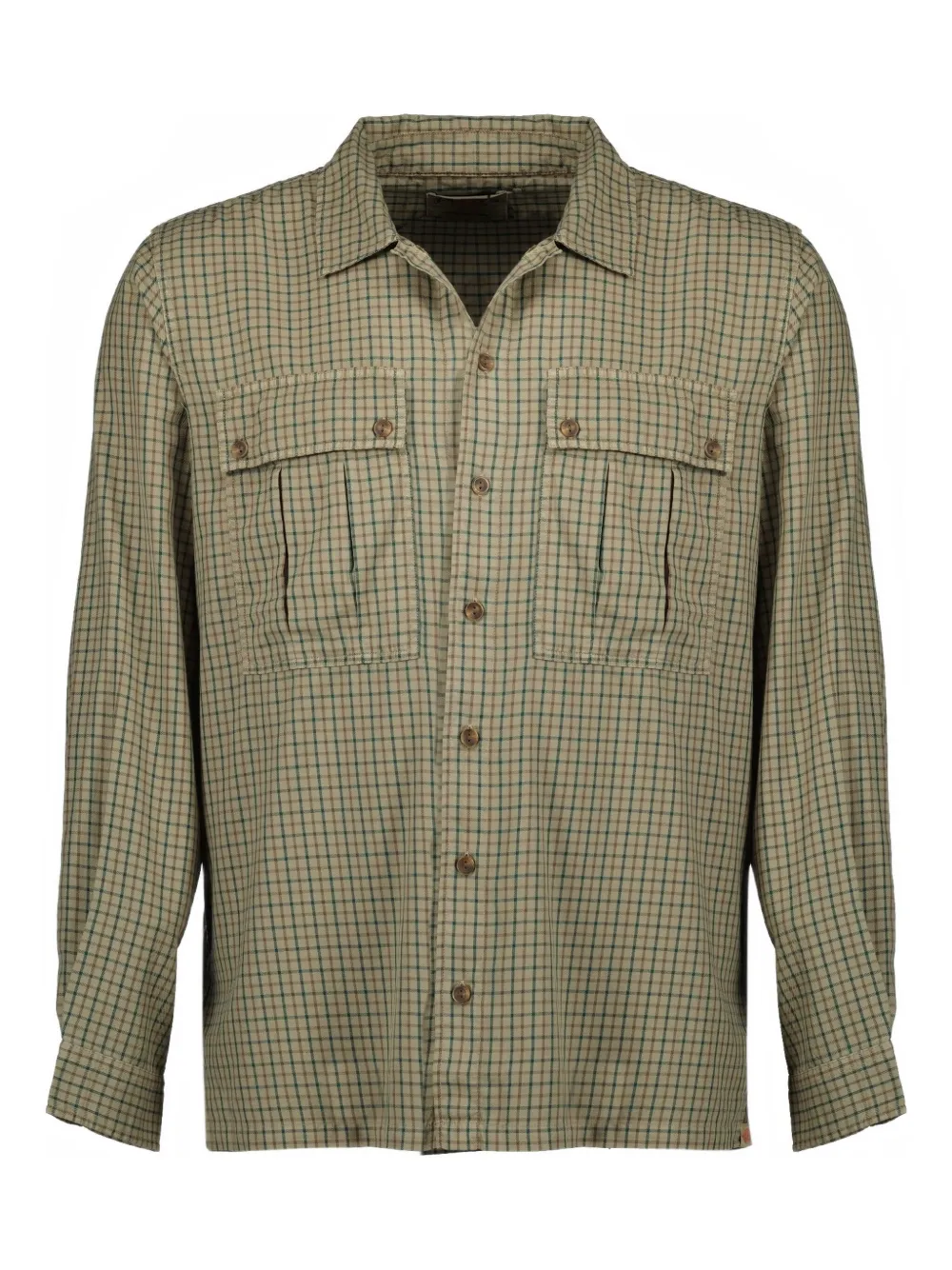 Japan Rags Iku check-pattern shirt - グリーン