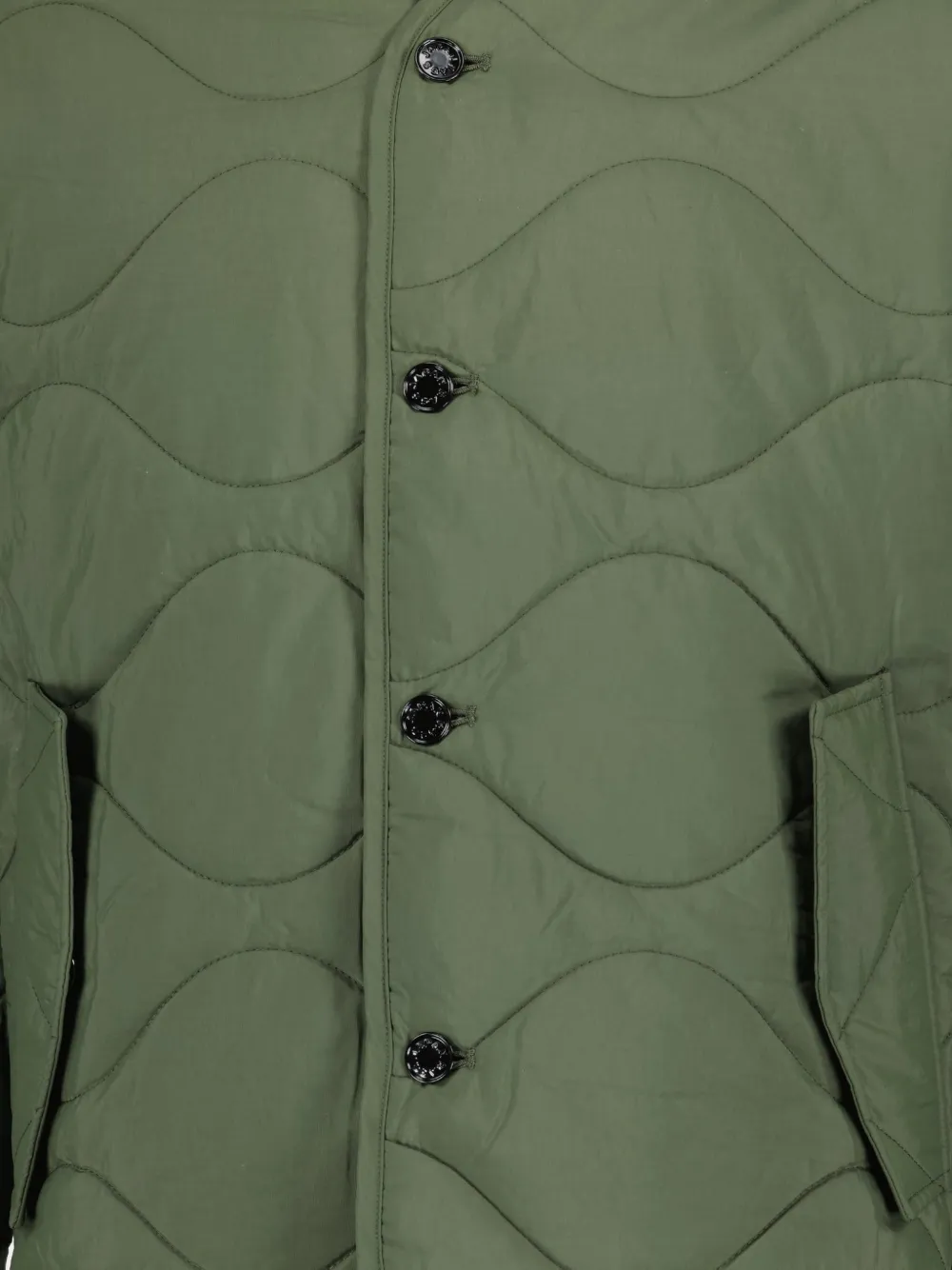 Japan Rags Quilted Padded Jacket In Green