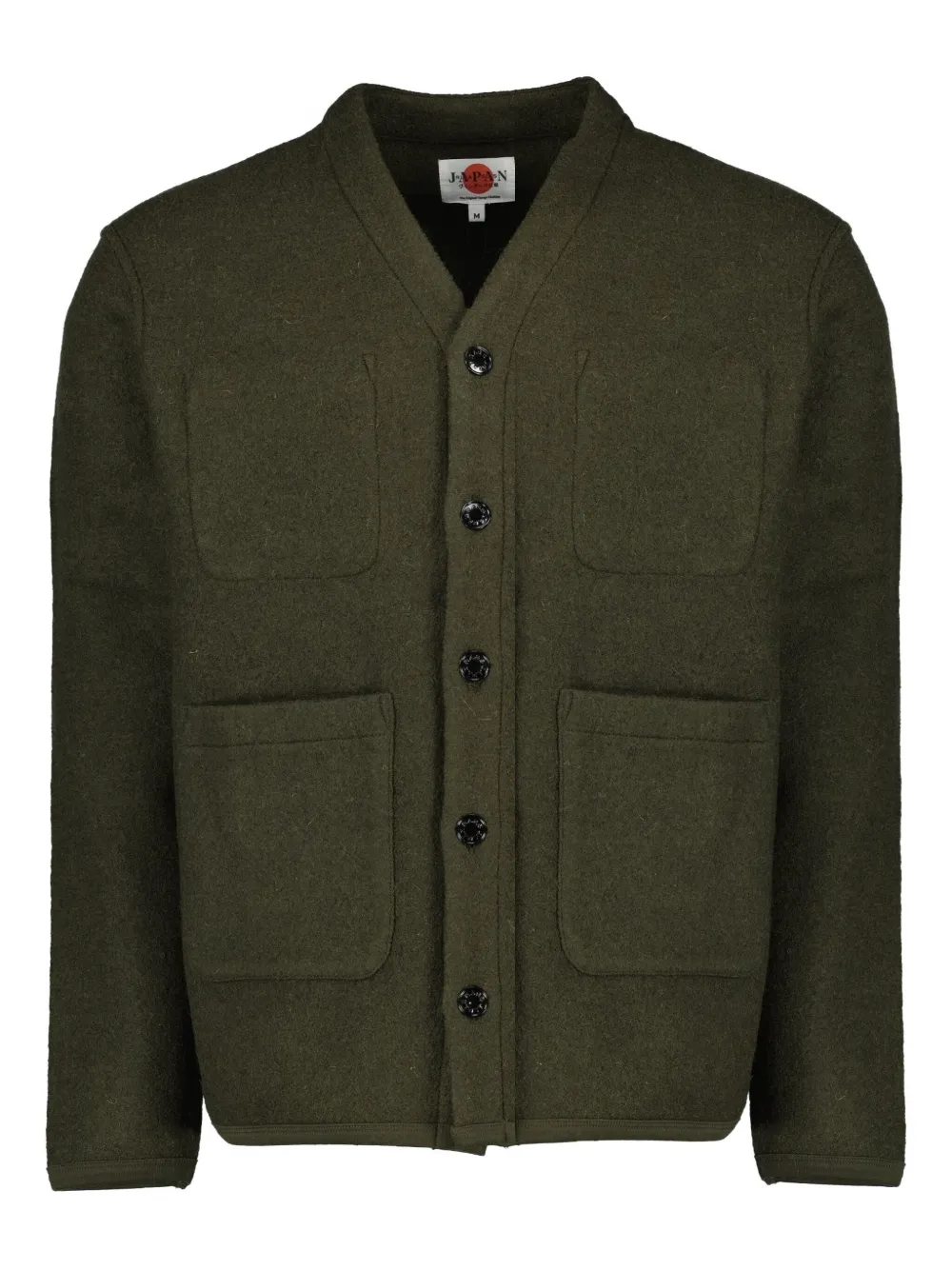 Japan Rags Seiji wool cardigan | Green | Image 1