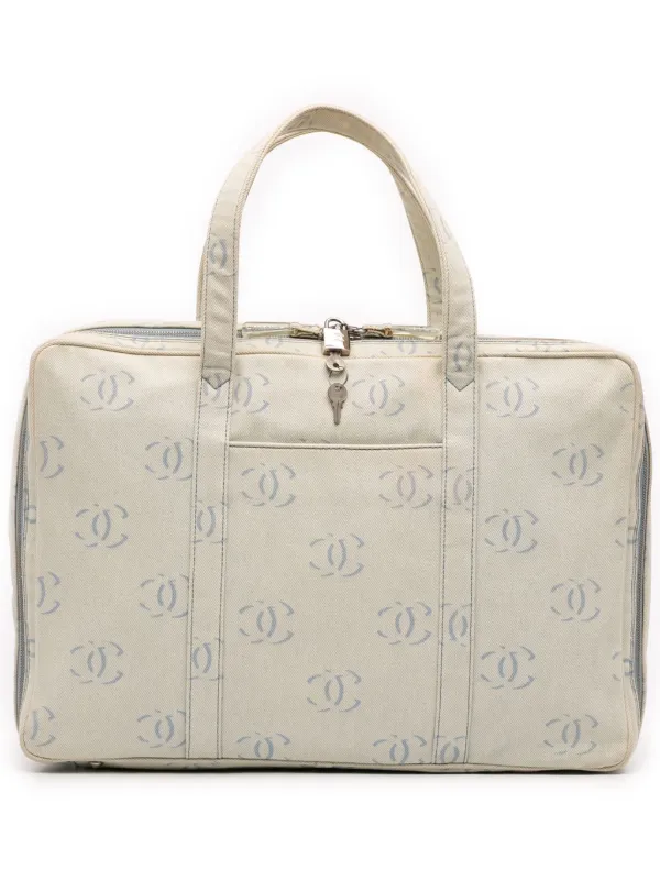 CHANEL Pre-Owned 2002-2003 ココマーク デニム ボストンバッグ