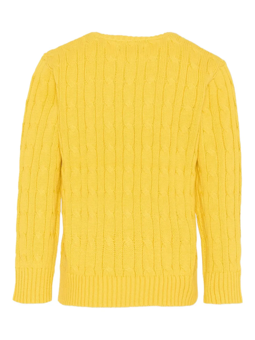POLO RALPH LAUREN KIDS Kabelgebreide trui Geel