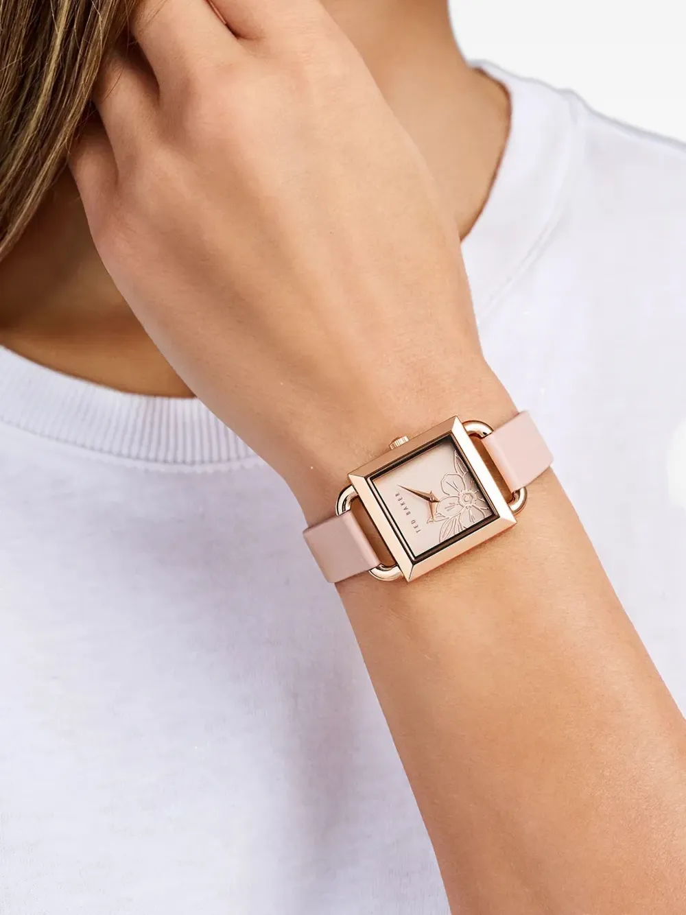 Ted Baker floral-embellishment 28mm - Roze