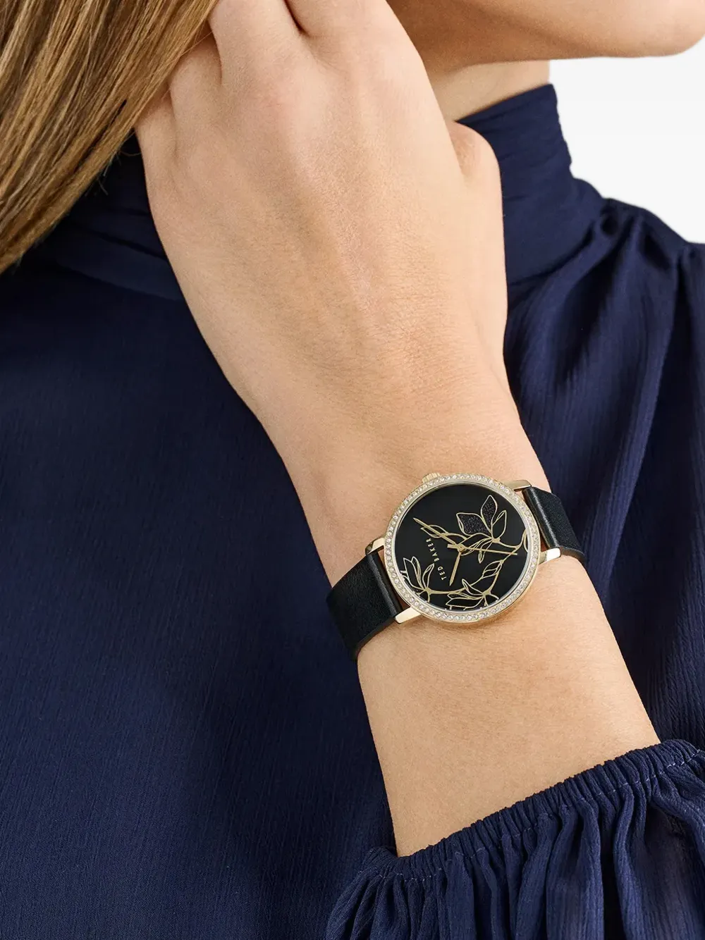 Ted Baker Keythlin floral-detail 36mm - Zwart