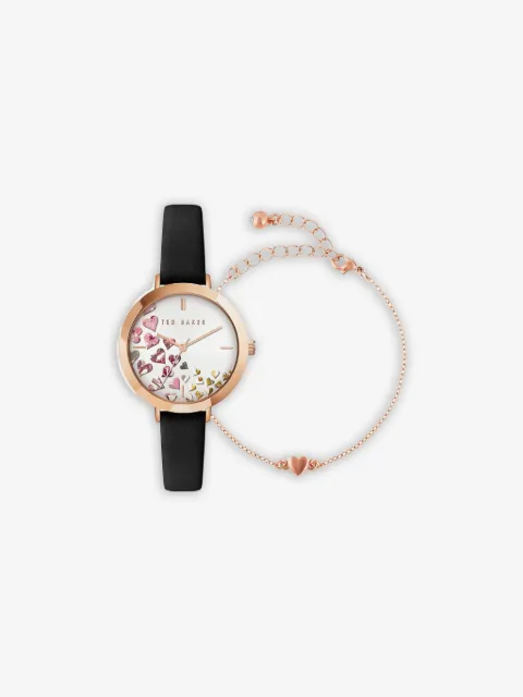 Ted Baker Ammy Hearts 34mm and bracelet set