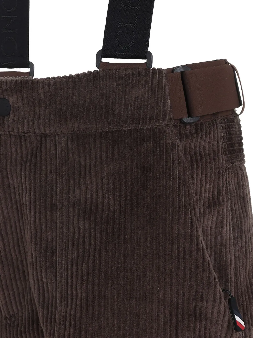 Moncler Grenoble Ribfluwelen cargo skibroek Bruin