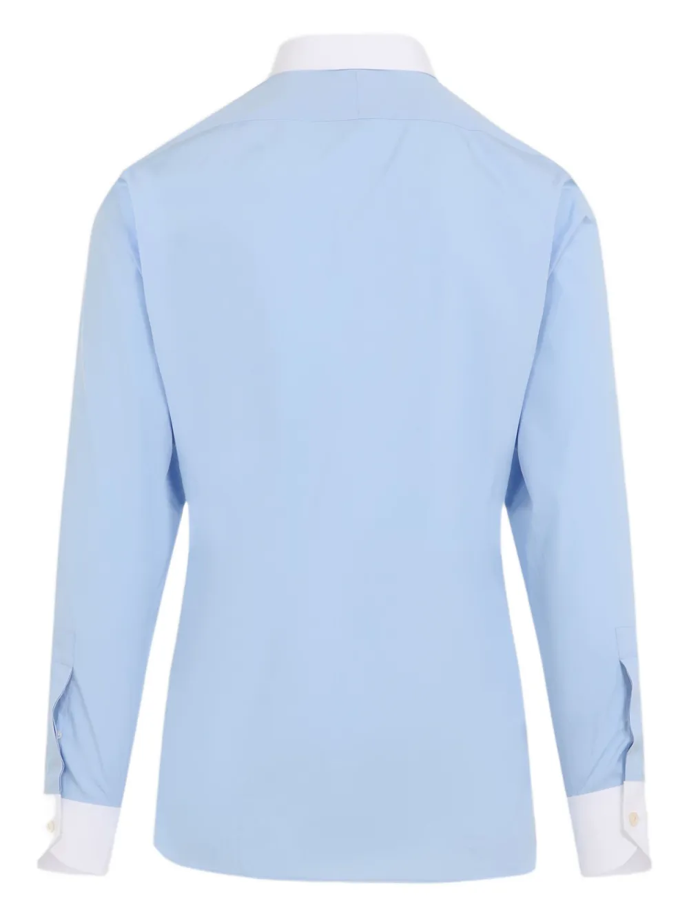 TOM FORD contrast-trims shirt - Blauw