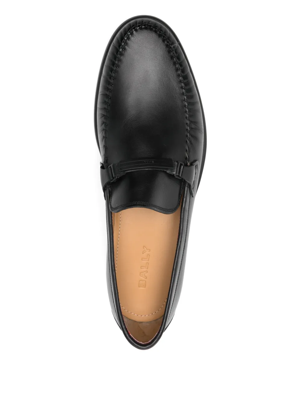 Bally Seddik loafers met ronde neus Zwart
