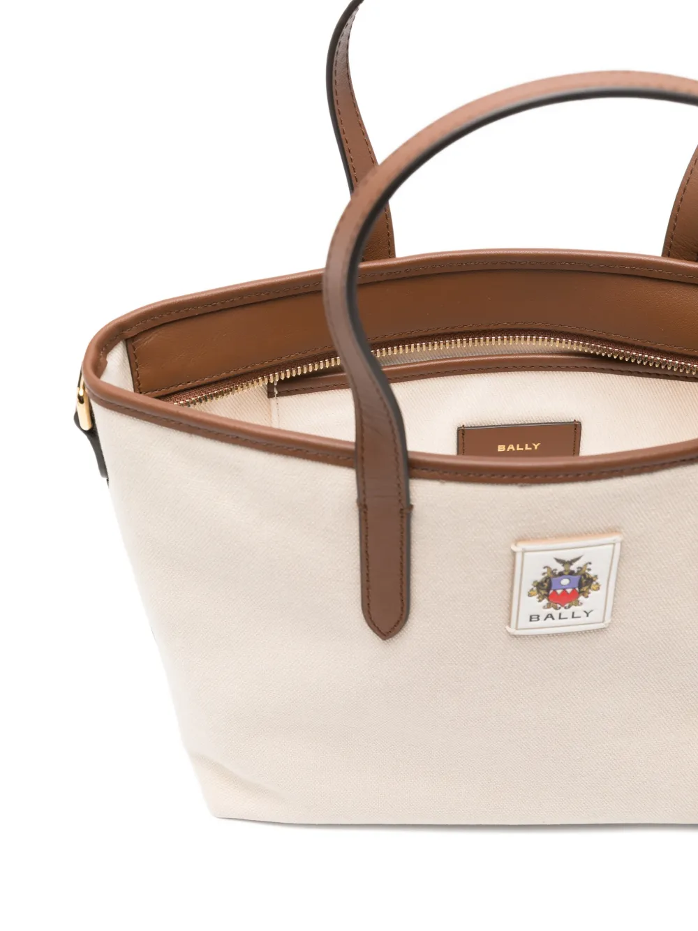 Bally Canvas Tote Bag In Neutral