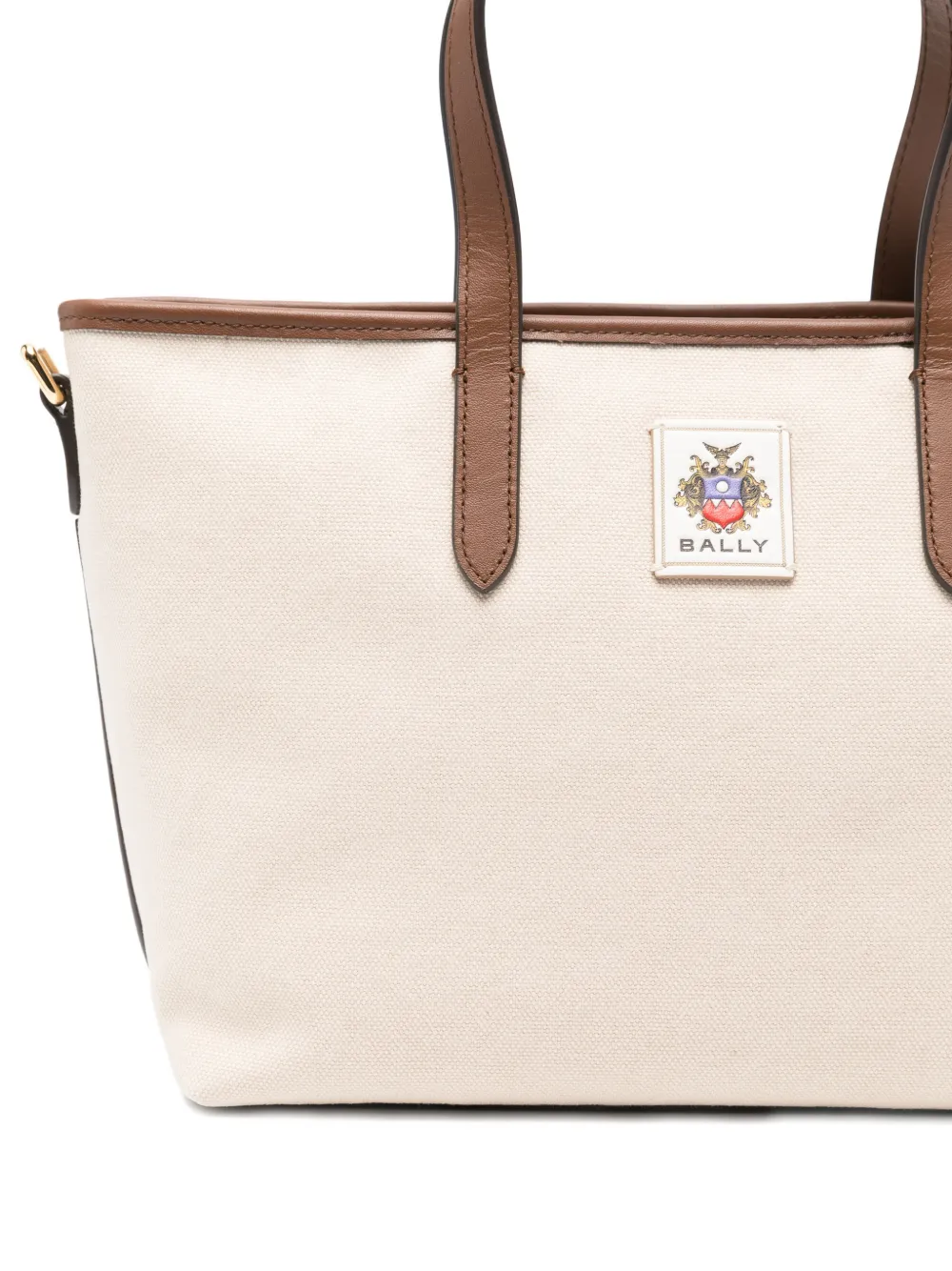 Bally Canvas Tote Bag In Neutral