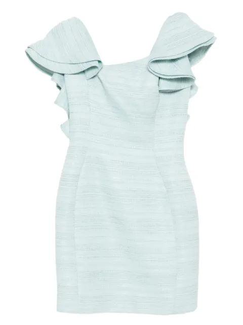 Saiid Kobeisy ruffled tweed short dress