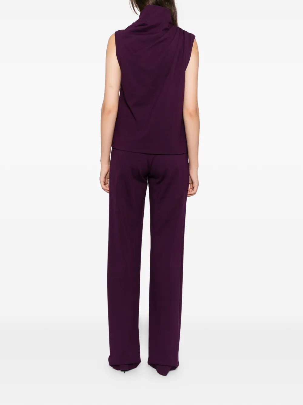 Saiid Kobeisy Geplooide top met broek Paars