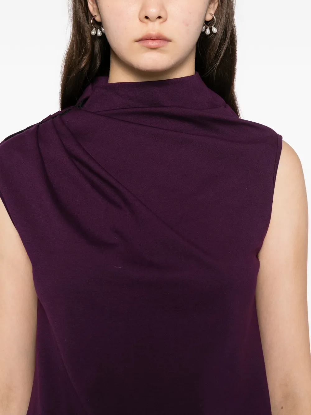 Saiid Kobeisy Geplooide top met broek Paars