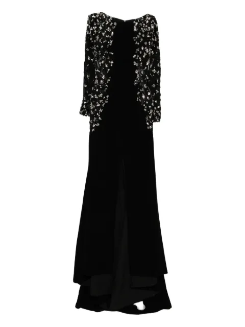 Saiid Kobeisy embellished slit long dress