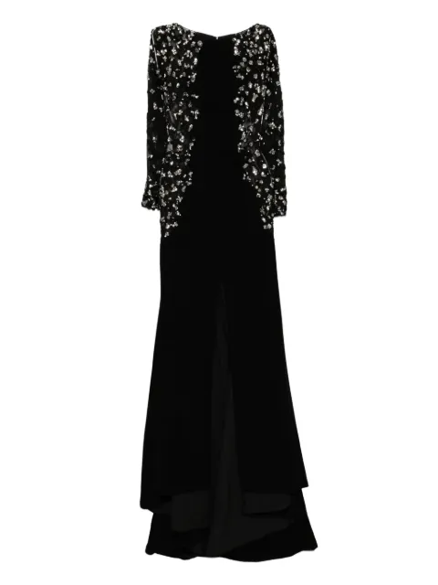 Saiid Kobeisy embellished slit long dress