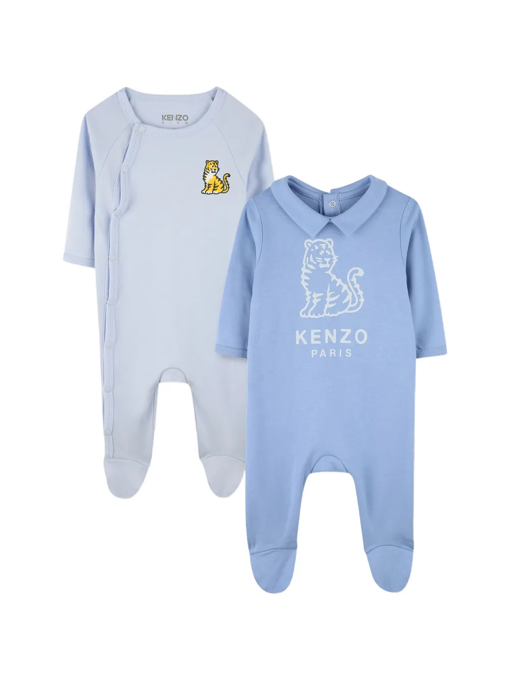Kenzo Kids Set di 2 pigiama con stampa Tiger - Blu
