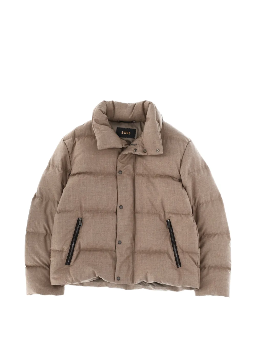 BOSS zip padded jacket - Nude