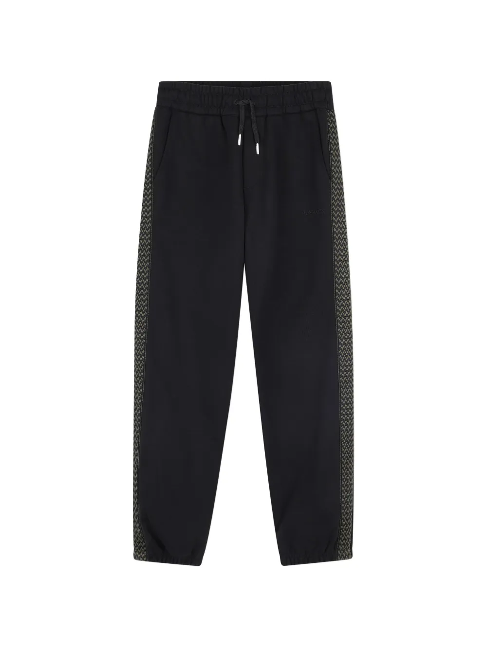 Lanvin Enfant logo-patch drawstring track pants - Nero