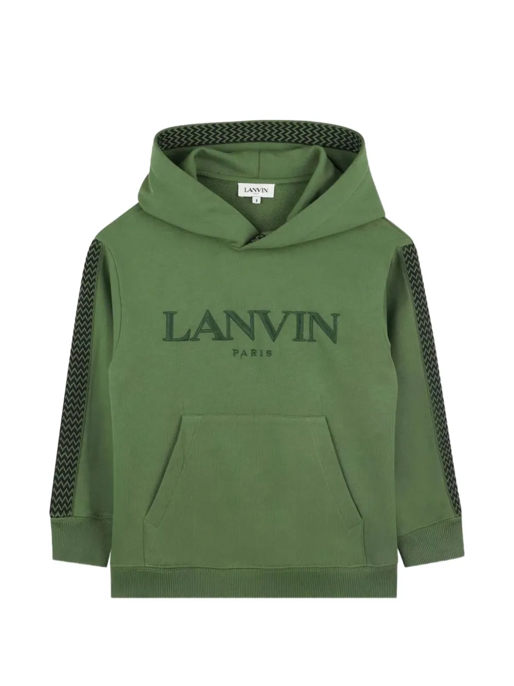 Lanvin Enfant hooded logo hoodie - Verde