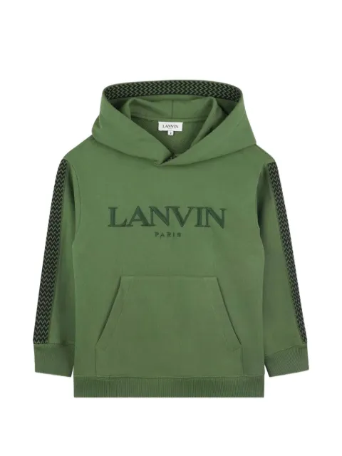 Lanvin Enfant hoodie con logo estampado