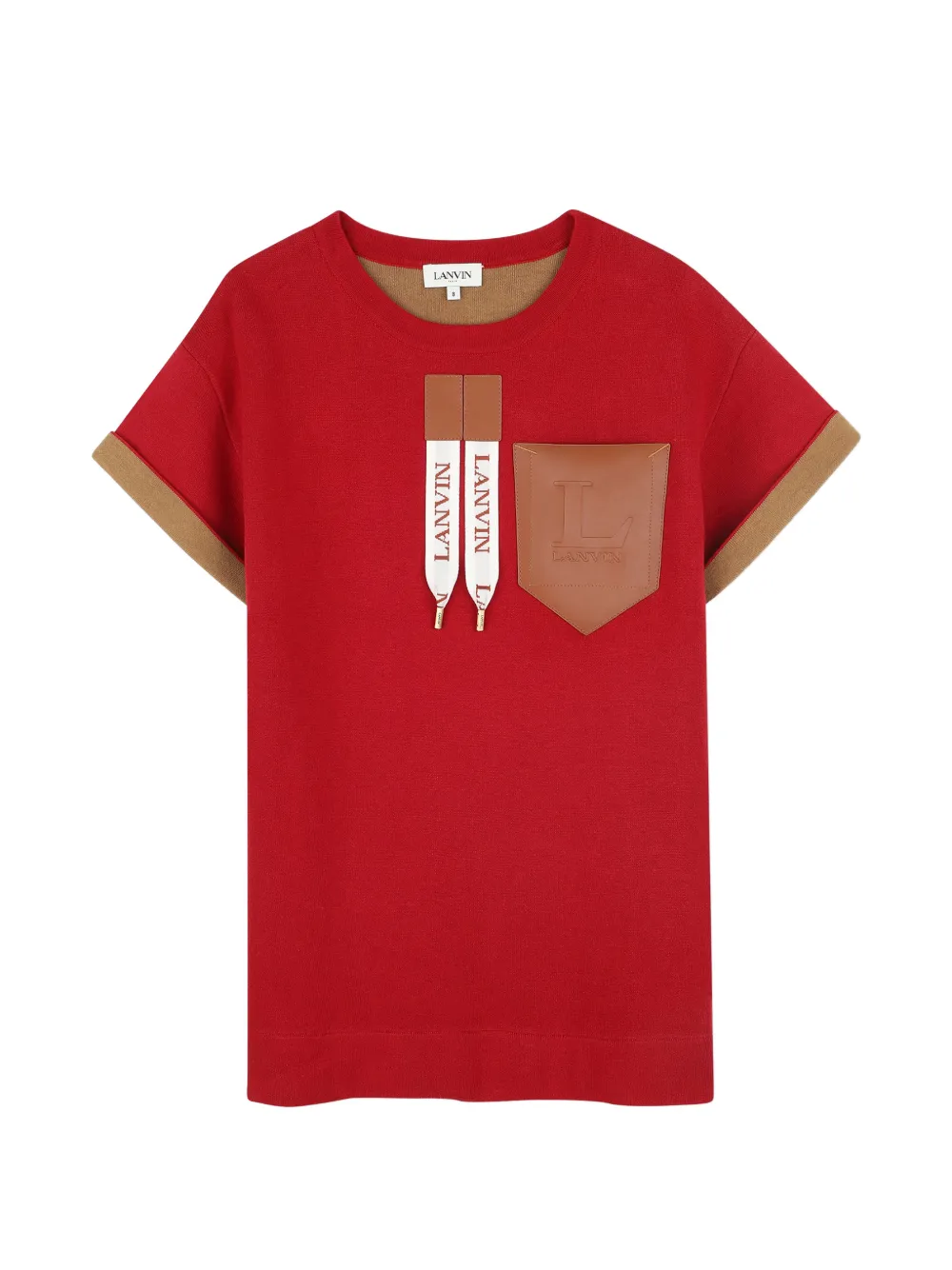 Lanvin Enfant chest-pocket dress - Rosso