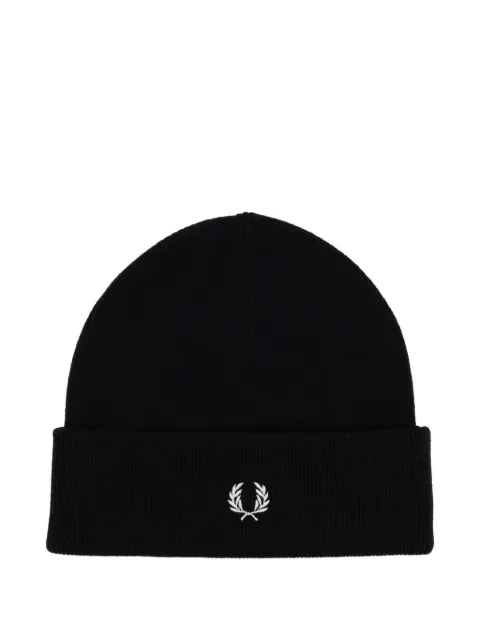 Fred Perry logo beanie