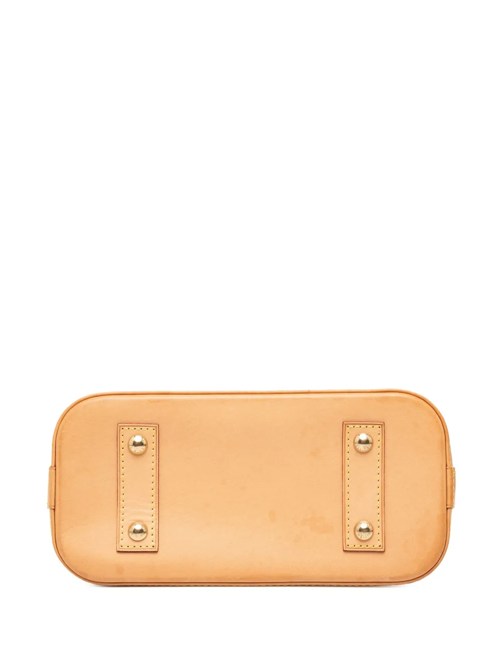 Pre-owned Louis Vuitton 2021-2025 Monogram Alma Bb Satchel In Brown