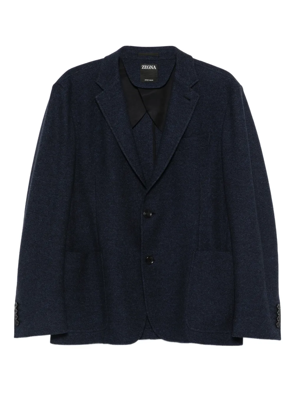 Zegna button-fastening blazer | Blue | Image 1