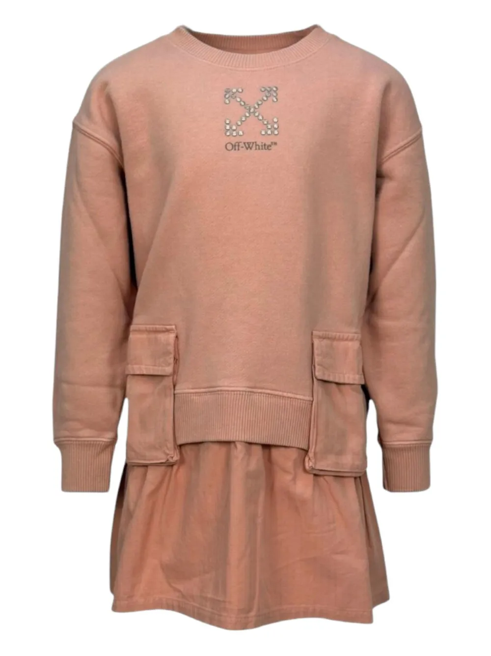 Off-white Arrows-motif Dress In Pink