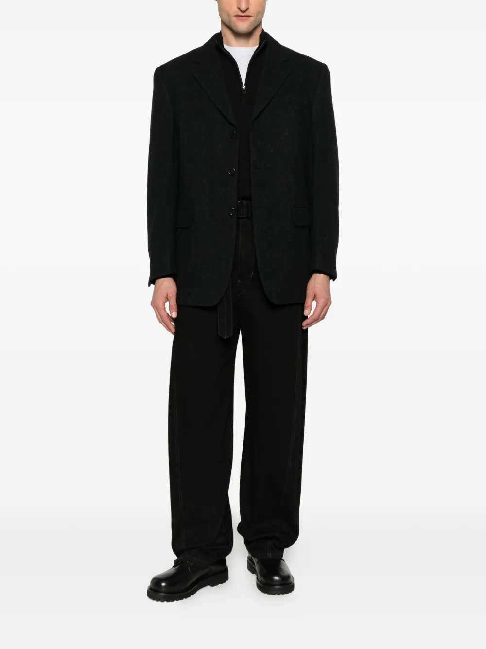 Romeo Gigli Pre-Owned 1990s Pocket Jacket | Grey | FARFETCH ZA