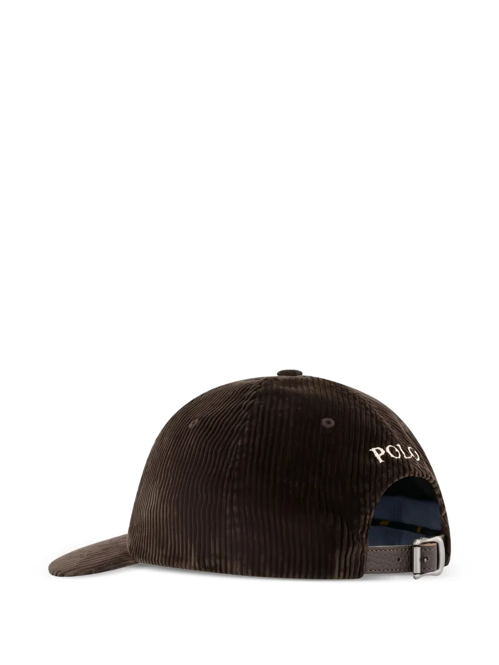 Polo Ralph Lauren Ribfluwelen honkbalpet met borduurwerk - Bruin