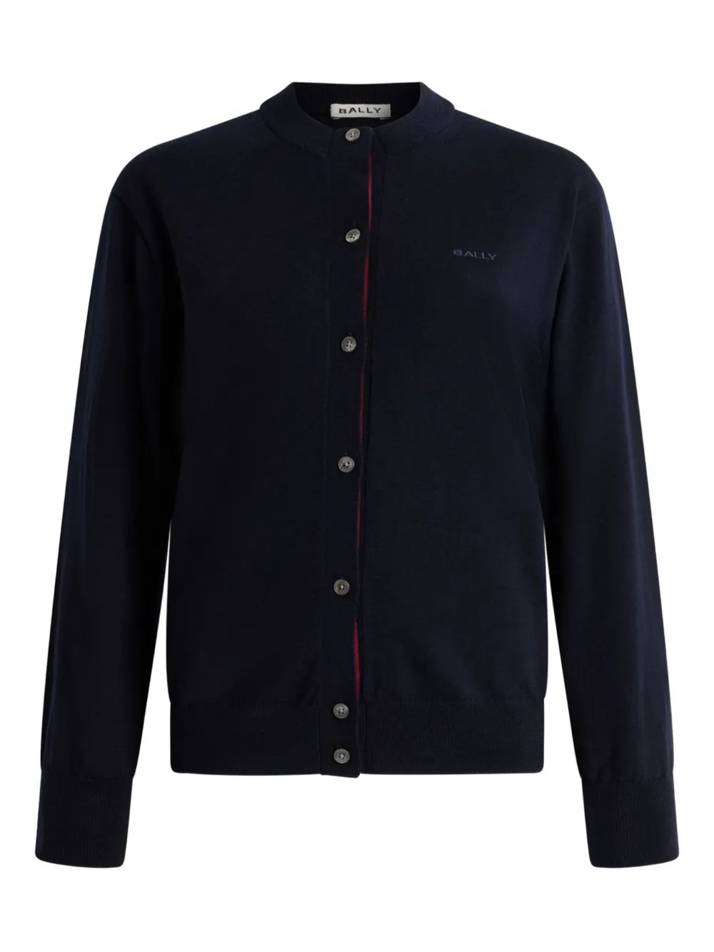Bally Button-fastening Wool Cardigan In Blue