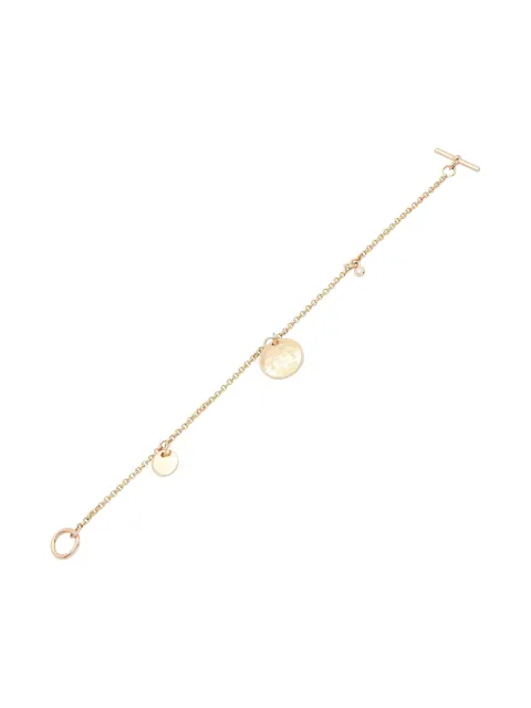 Hermès Pre-Owned 2010s 18K rose gold Ex-Libris bracelet