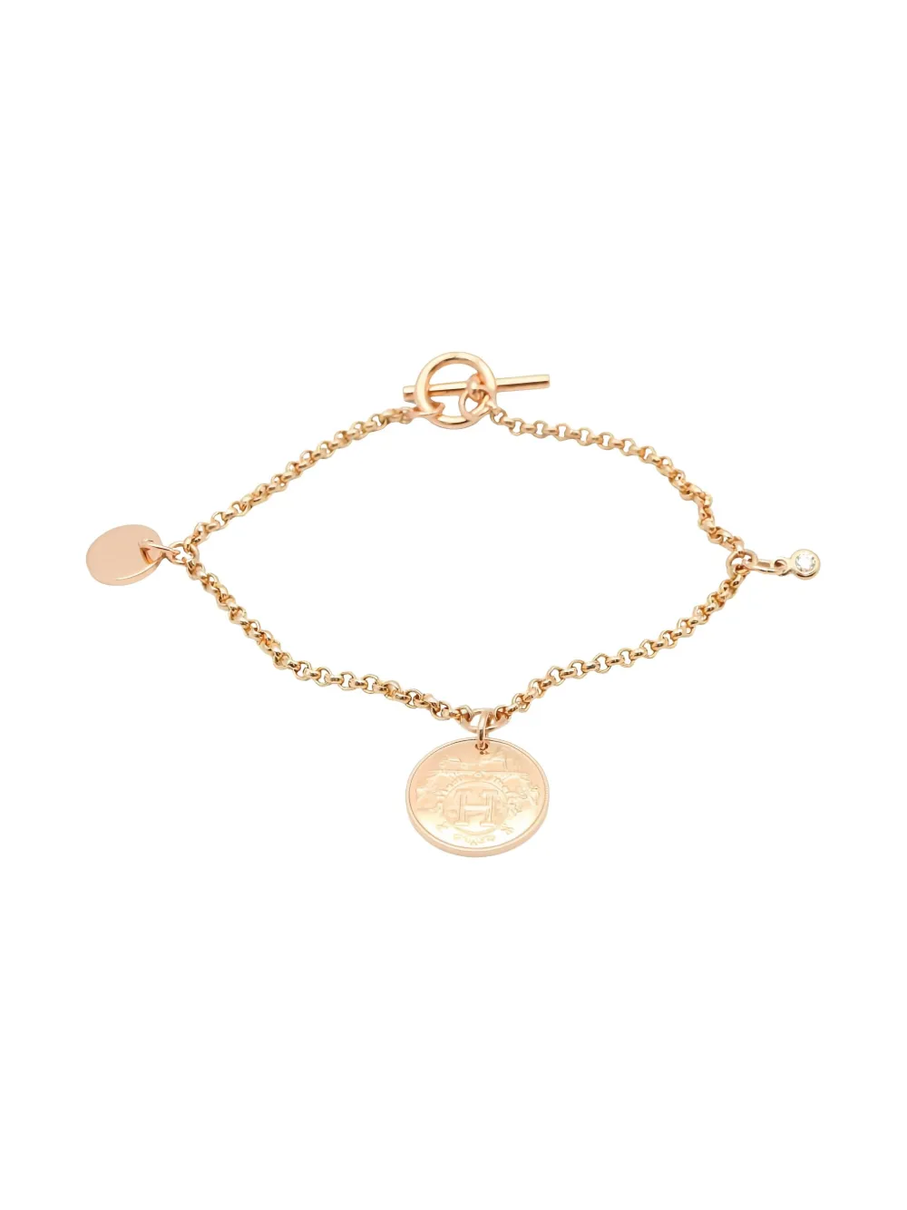 Hermès Pre-Owned pulsera Ex-Libris en oro rosa de 18kt 2010 | Image 2