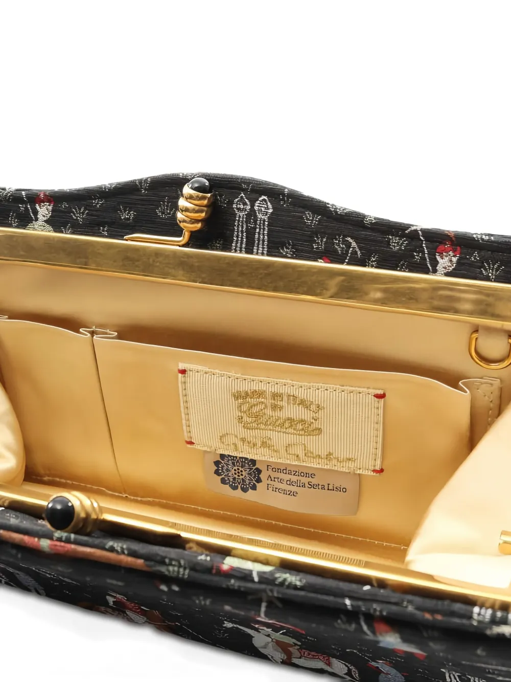 2010s Equestrian-Print Clutch Bag
