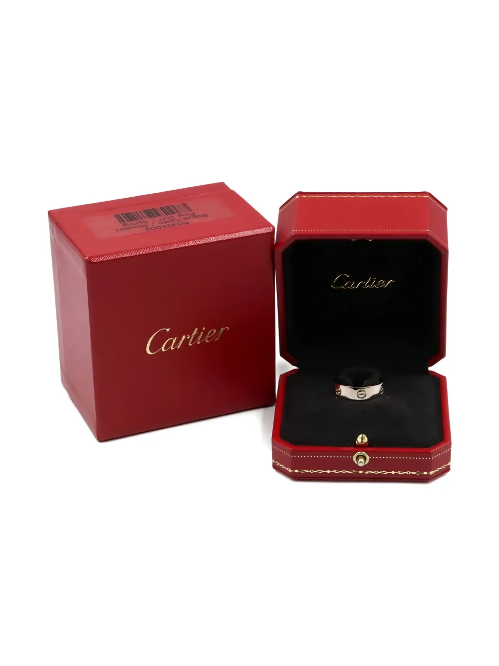 Pre-owned Cartier 2010s 18k White Gold Love Ring In Silver