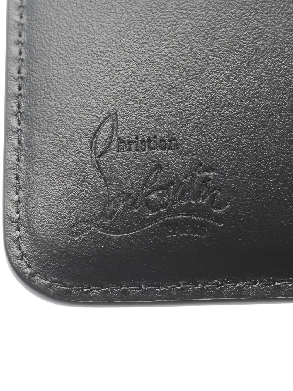 Pre-owned Christian Louboutin 2020s Loubi54 Cardholder In Black