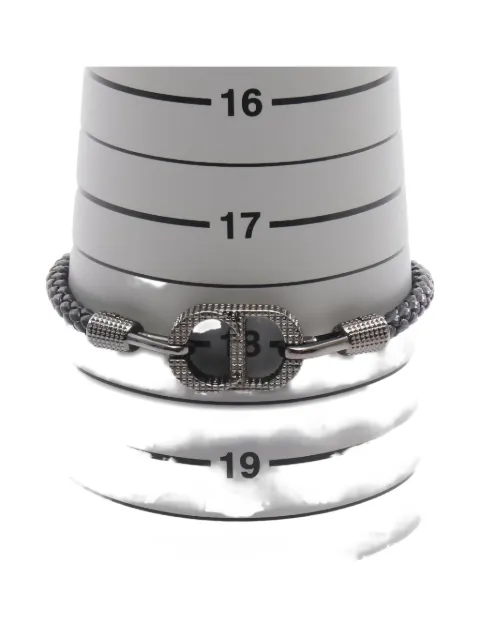Christian Dior Pre-Owned logo-detail leather bracelet