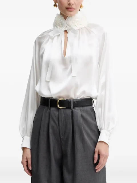 LUISA SPAGNOLI silk tie-neck blouse