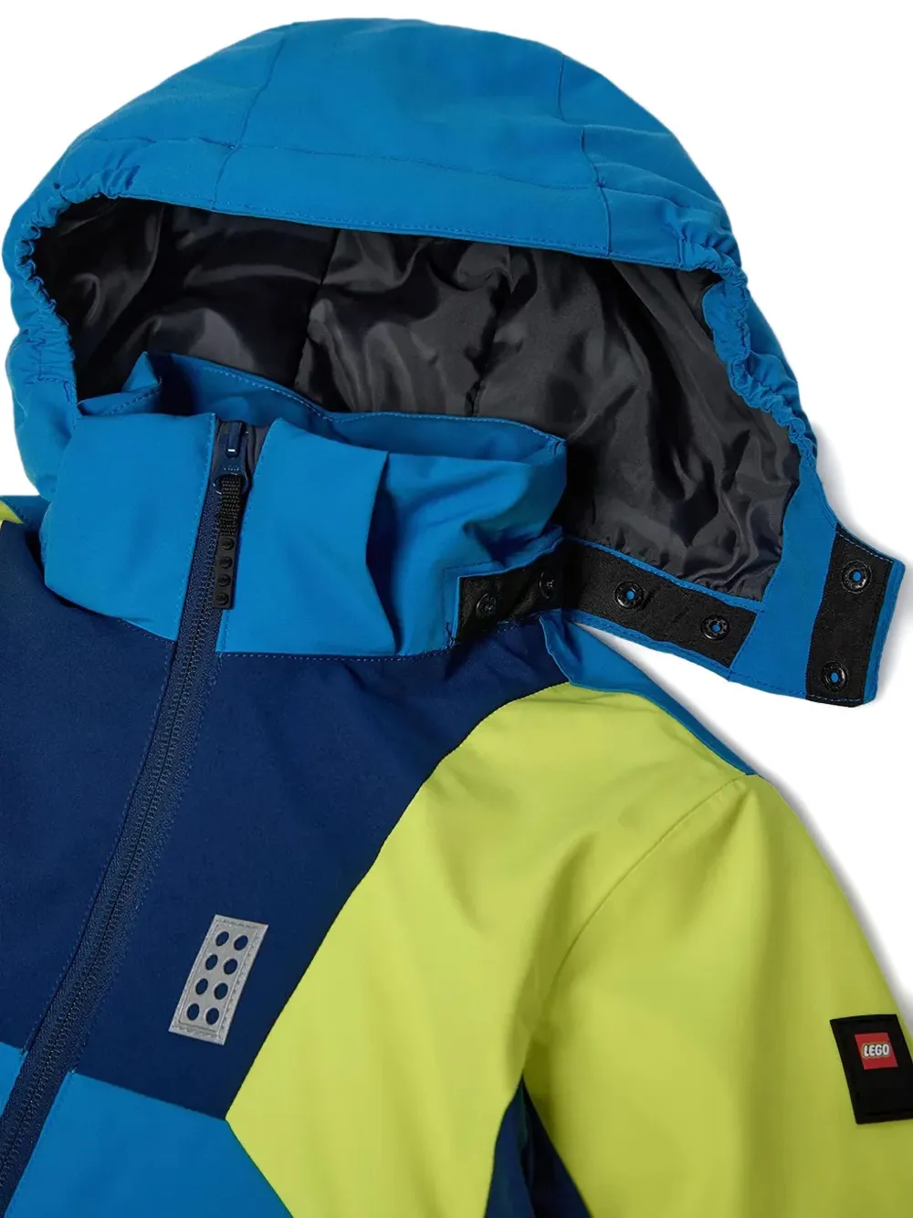 Lego Jack met colourblocking en capuchon Blauw