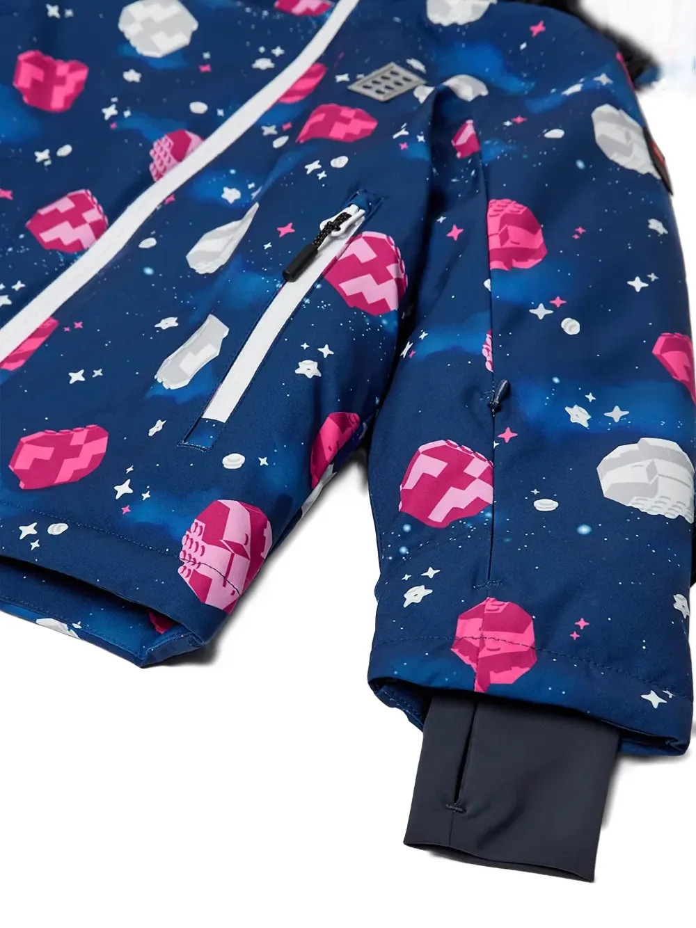 Lego Jack met capuchon en grafische print Blauw