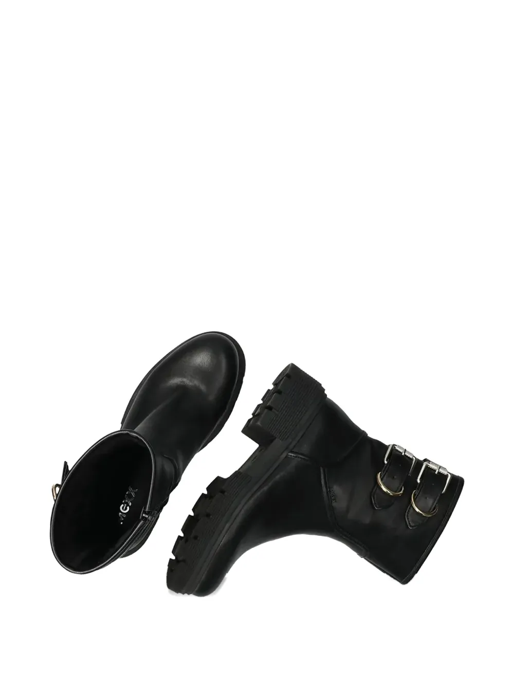 Mexx Sya Rami Buckle Platform Boots In Black