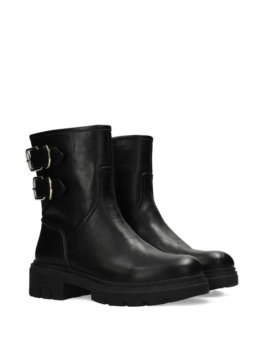 Mexx Sya Rami Buckle Platform Boots In Black