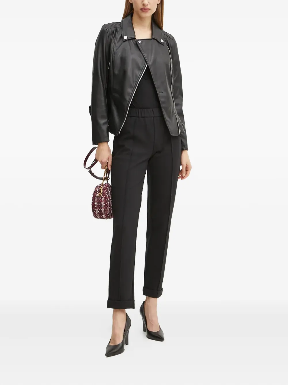 Marciano metal-logo trousers - Zwart