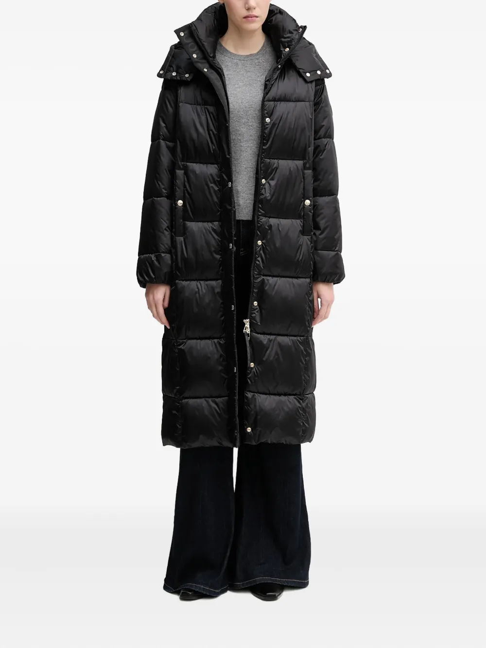 Joop Clarissa Hooded-padded Coat In Black
