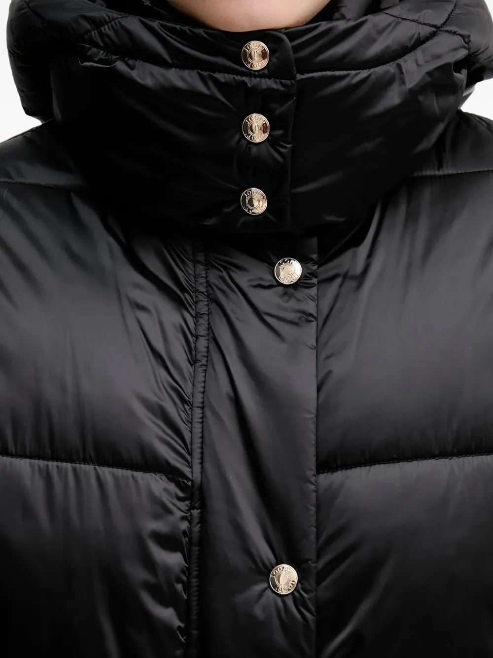 Joop Clarissa Hooded-padded Coat In Black