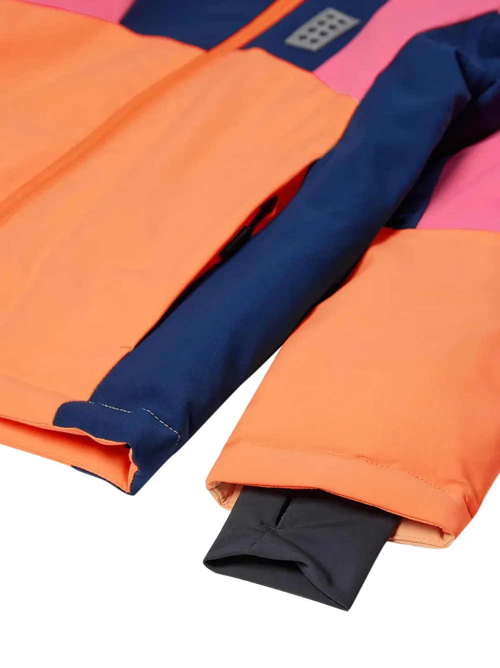 colourblock hooded jacket