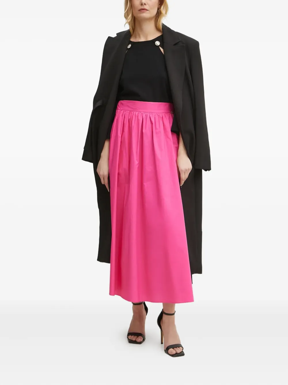 Marciano button-cutout top - Zwart