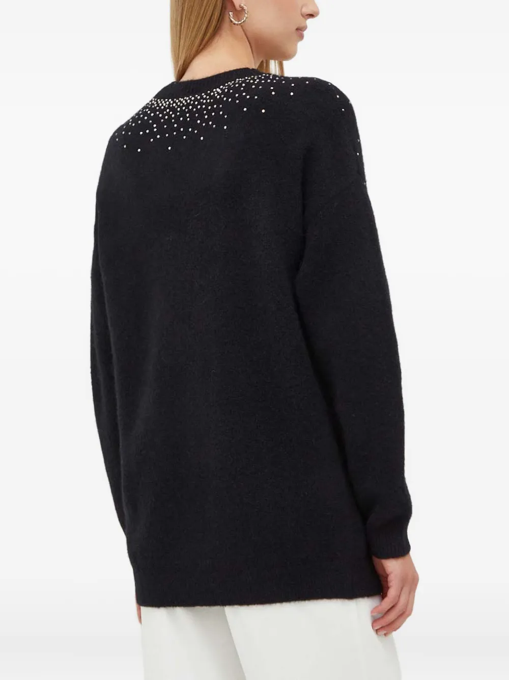 Marciano Embellished Button Cardigan In Black