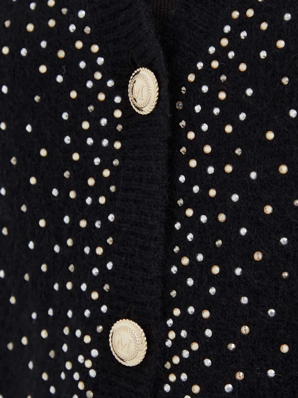 Marciano Embellished Button Cardigan In Black